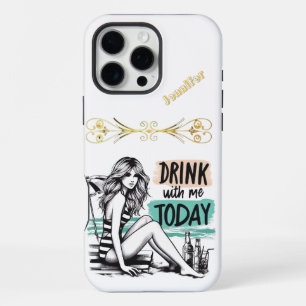 Enjoy a humourous lighter with a playful beach vib iPhone 16 pro max case