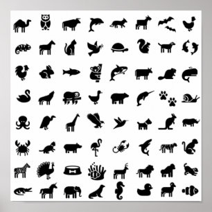 Enjoy animals’ graphics poster
