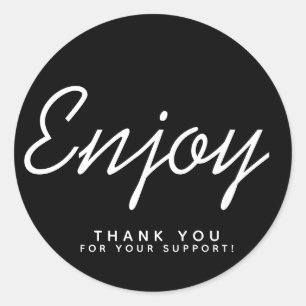 Enjoy Business Packaging Sticker