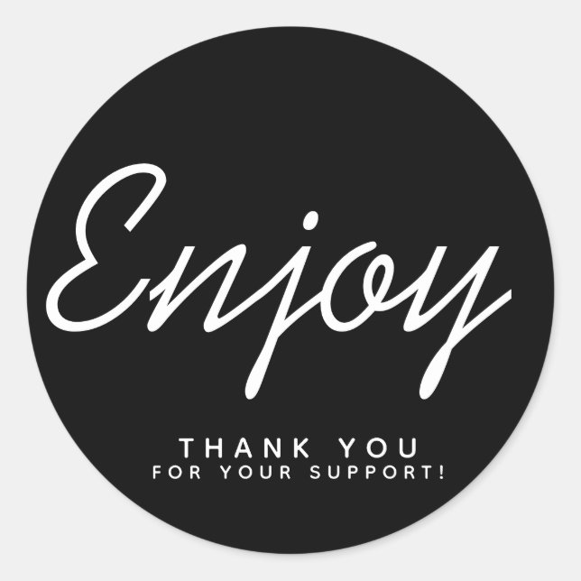 Enjoy Business Packaging Sticker (Front)