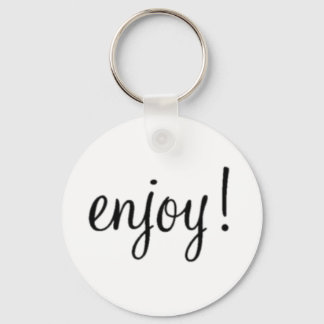Enjoy! Button Keychain