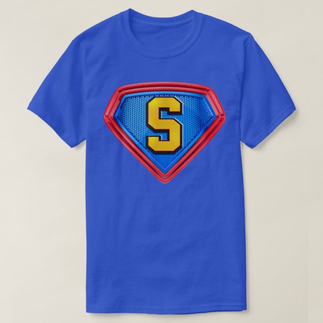 Enjoy Cool S Alphabet Cute Initial Monogram Letter T-Shirt (Design Front)