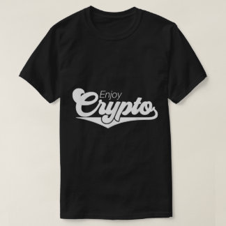 Enjoy Crypto Minimalist Design T-Shirt