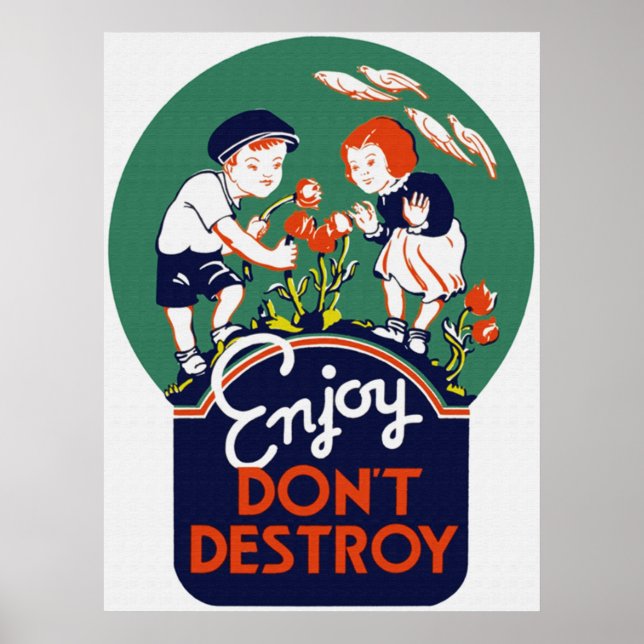 Enjoy Don't Destroy Poster (Front)