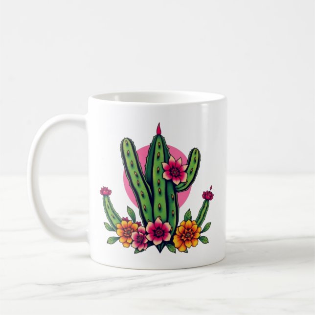 Enjoy every sip with this charming Aloe Vera mug. Coffee Mug (Left)