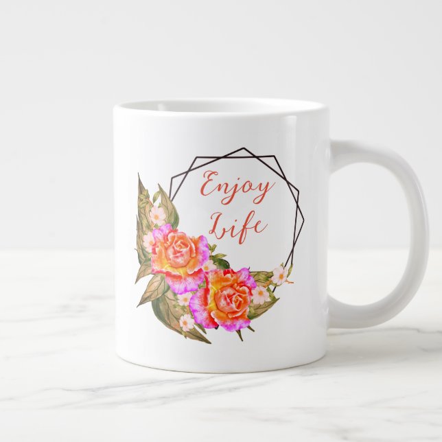 Enjoy Life Large Coffee Mug (Right)