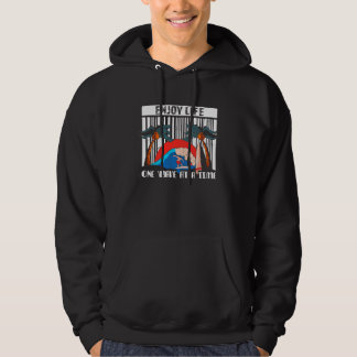 Enjoy Life One Wave At A Time Surfing Surfboard Su Hoodie