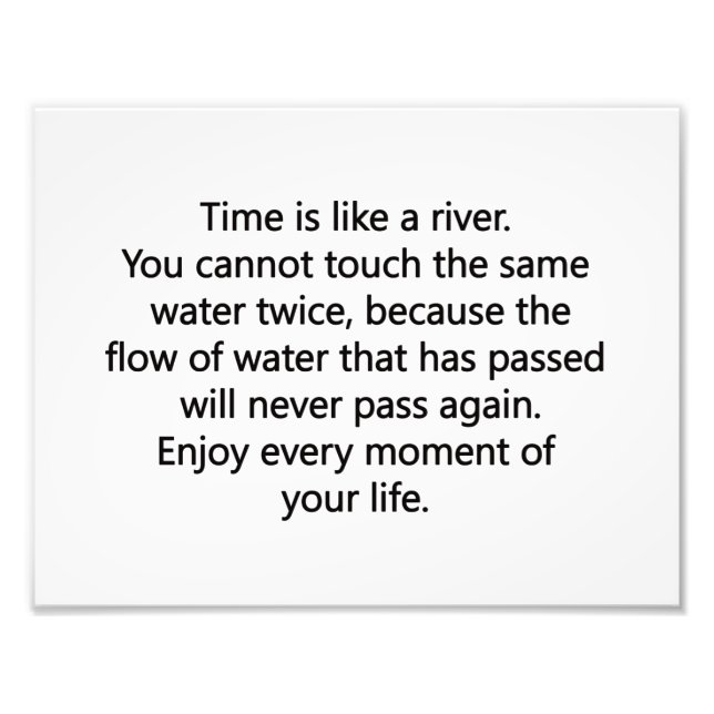 Enjoy Life Photo Print (Front)