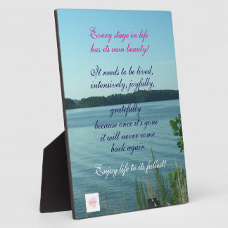 Enjoy Life, Tabletop Plaque with Easel