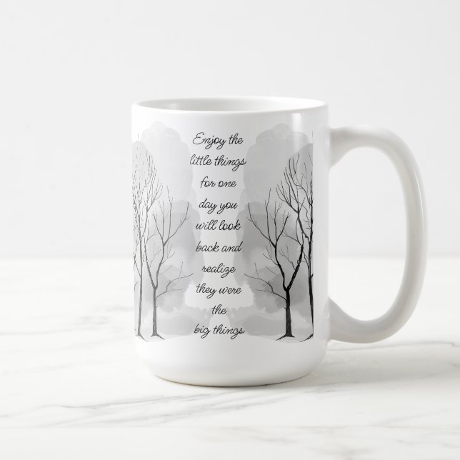 Enjoy Little Things Inspirational Life Quote Coffee Mug (Right)