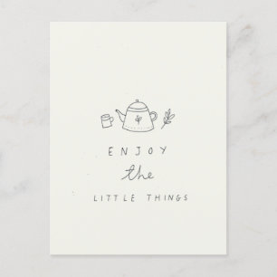Enjoy little things minimalist blessing postcard
