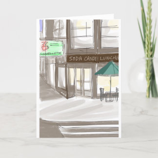 Enjoy New York City! Lexington Candy Shop Holiday Card