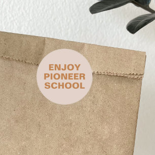 Enjoy Pioneer School Classic Round Sticker