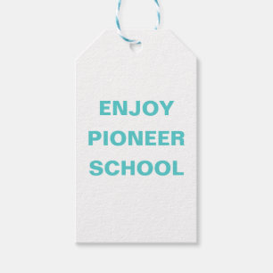 Enjoy Pioneer School JW Gift Tags