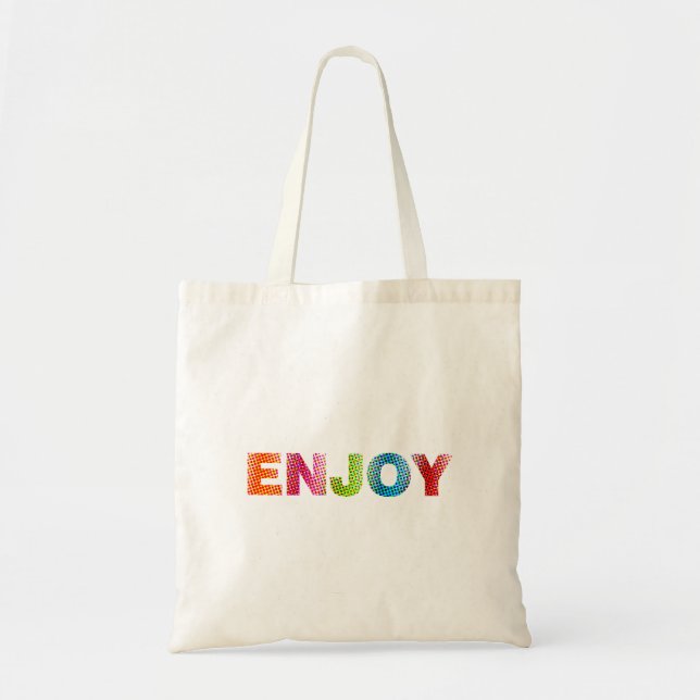 Enjoy Rainbow Tote Bag (Front)