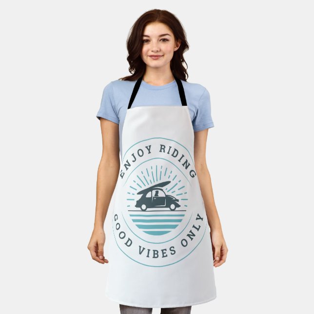 Enjoy Riding Typographic Apron (Worn)