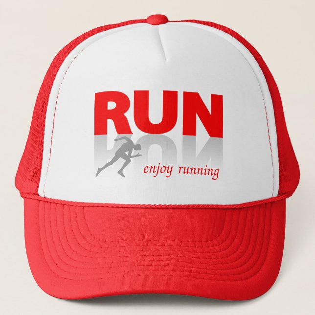 Enjoy running trucker hat (Front)
