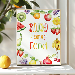 Enjoy some food Two-tti frutti birthday Poster