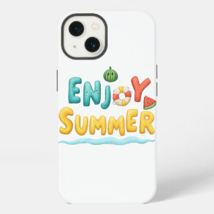 Enjoy Summer Text Illustration iPhone 13 Case