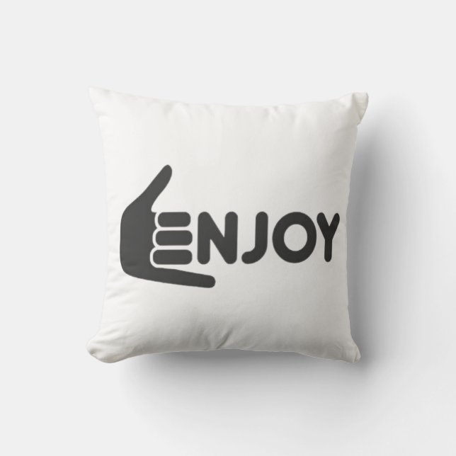 Enjoy T-Shirt Cushion (Front)