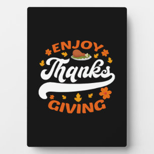 enjoy thanksgiving food turkey thankful plaque