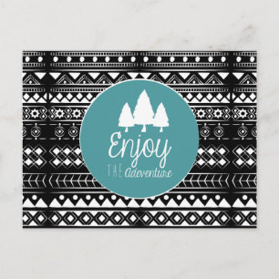 Enjoy The Adventure Boho Postcard