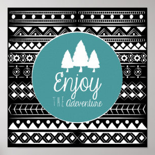 Enjoy The Adventure Boho Poster