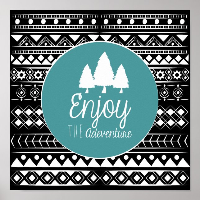 Enjoy The Adventure Boho Poster (Front)