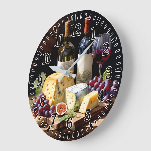 Enjoy the best in life  large clock (Angle)