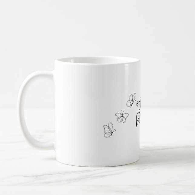 enjoy the butterflies Mug (Left)
