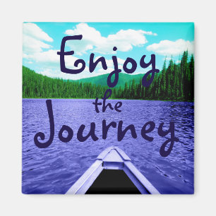 Enjoy the Journey Canoe on Lake Magnet