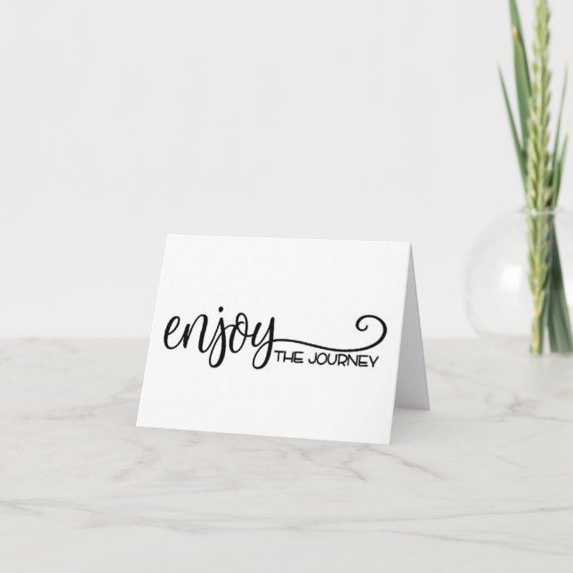 **ENJOY THE JOURNEY** CONGRATULATIONS HOLIDAY CARD (Front)