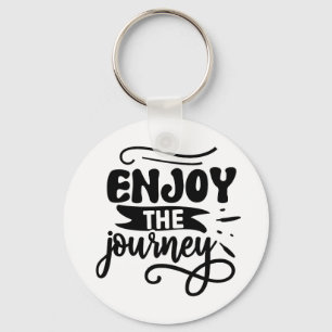 Enjoy the Journey Inspirational Quote Key Ring