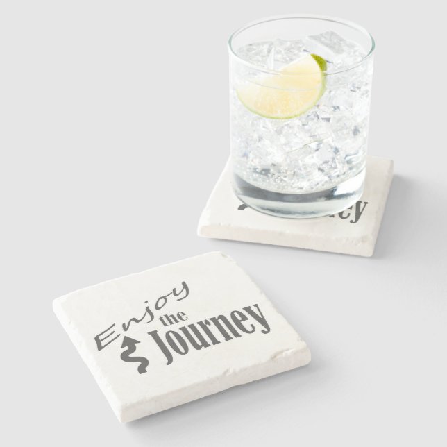 Enjoy the Journey - Travel - Stone Coaster (Side)