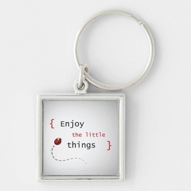 Enjoy The Little Things 2 Key Ring (Front)