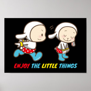 ENJOY THE LITTLE THINGS cute funny motivational    Poster