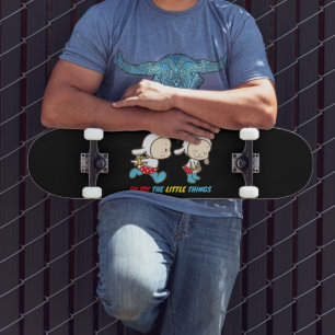 ENJOY THE LITTLE THINGS cute funny motivational    Skateboard
