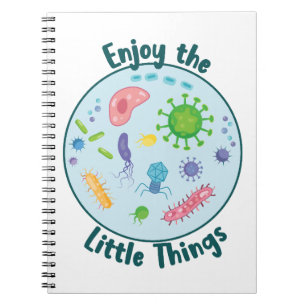 Enjoy the Little Things Funny Biology Notebook