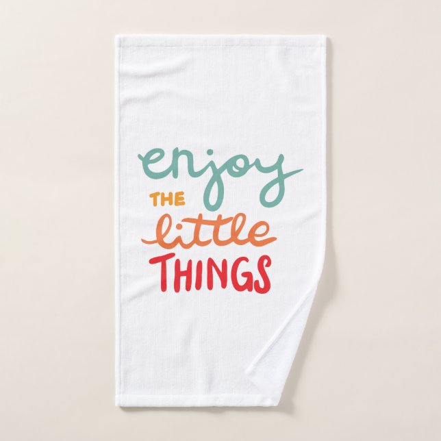 Enjoy the little things hand towel (Hand Towel)