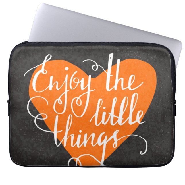 Enjoy The Little Things Laptop Sleeve (Front)