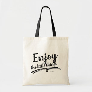 ENJOY THE LITTLE THINGS Personalised Custom Name Tote Bag