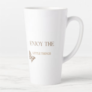Enjoy the Little Things, Positive Well being Gift Latte Mug