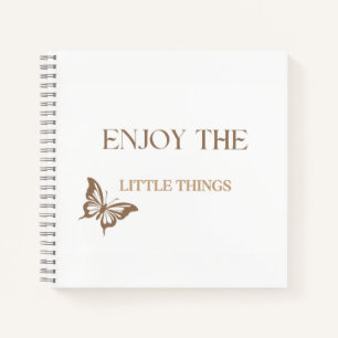 Enjoy the Little Things, Positive Well being Gift Notebook