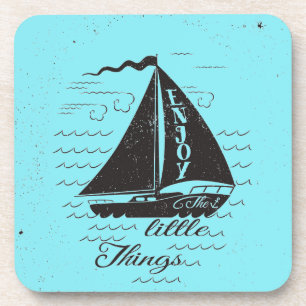 Enjoy The Little Things Poster Coaster