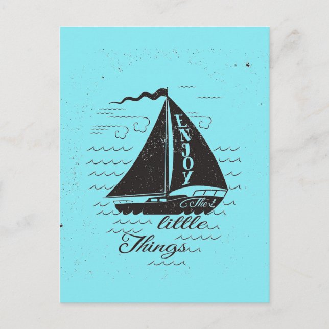 Enjoy The Little Things Poster Postcard (Front)