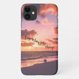 Enjoy the Little Things Sunset Beach iPhone 11 Case