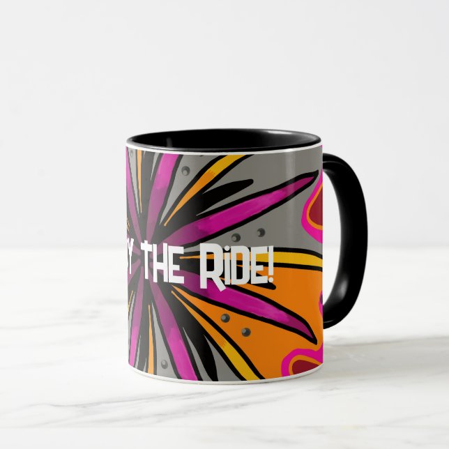Enjoy the ride coffee mug drink cup (Front Right)