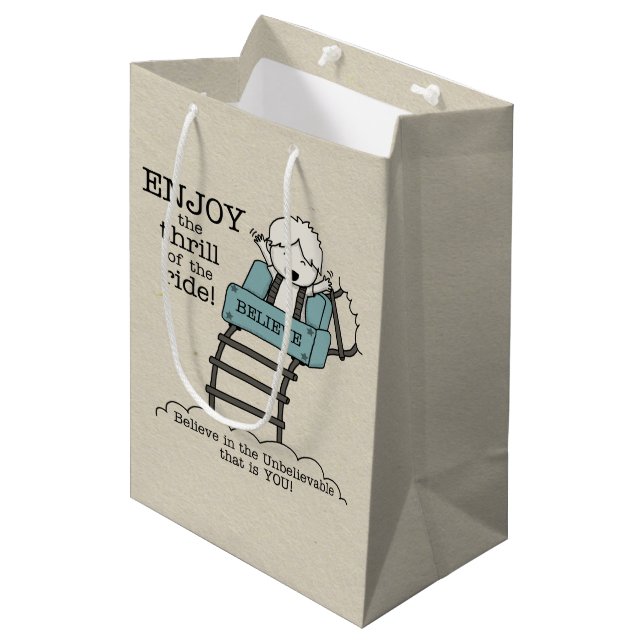 Enjoy the Ride Medium Gift Bag (Front Angled)