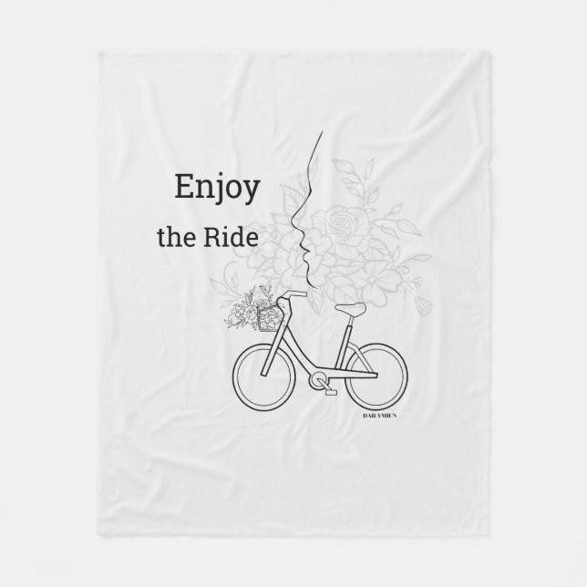  Enjoy the Ride: Minimalist DAILYMIEN Blanket  (Front)
