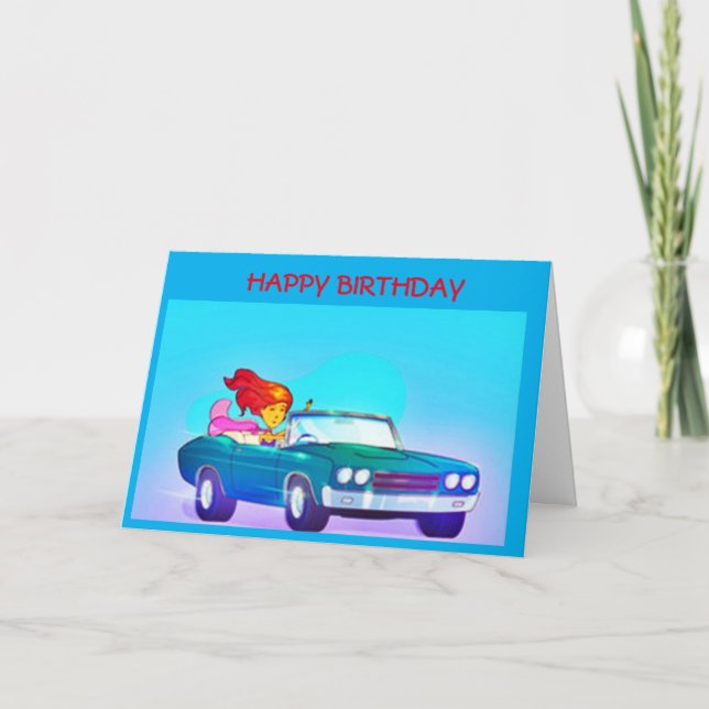 **ENJOY** THE RIDE ON *****YOUR BIRTHDAY**** CARD (Front)